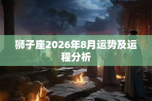 狮子座2026年8月运势及运程分析 狮子座2026年8月运势及运程分析