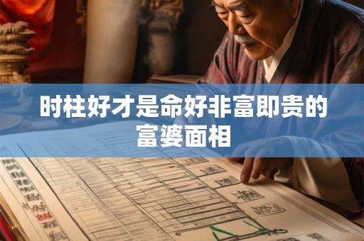 时柱好才是命好非富即贵的富婆面相 时柱好才是命好非富即贵的富婆面相