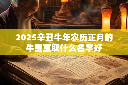 2025辛丑牛年农历正月的牛宝宝取什么名字好 2025辛丑牛年农历正月的牛宝宝取什么名字好