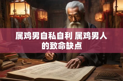 属鸡男自私自利 属鸡男人的致命缺点 属鸡男自私自利 属鸡男人的致命缺点