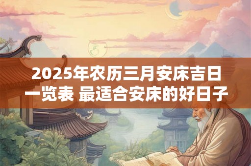 2025年农历三月安床吉日一览表 最适合安床的好日子 2025年农历三月安床吉日一览表 最适合安床的好日子