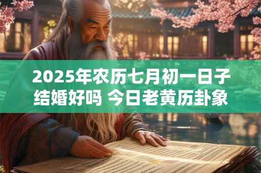 2025年农历七月初一日子结婚好吗 今日老黄历卦象 2025年农历七月初一日子结婚好吗 今日老黄历卦象