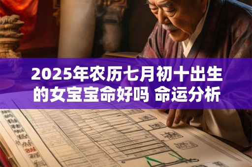 2025年农历七月初十出生的女宝宝命好吗 命运分析 2025年农历七月初十出生的女宝宝命好吗 命运分析