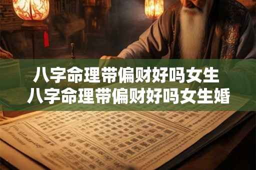 八字命理带偏财好吗女生 八字命理带偏财好吗女生婚姻 八字命理带偏财好吗女生 八字命理带偏财好吗女生婚姻