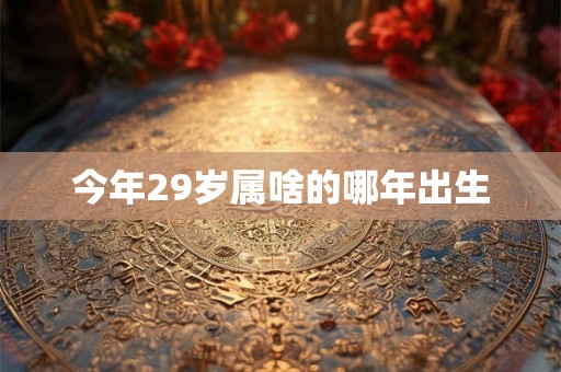 今年29岁属啥的哪年出生 今年29岁属啥的哪年出生