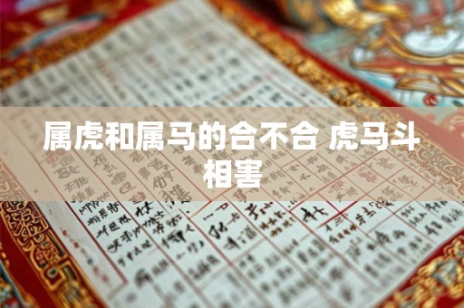 属虎和属马的合不合 虎马斗相害 属虎和属马的合不合 虎马斗相害
