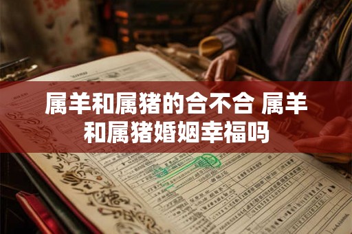 属羊和属猪的合不合 属羊和属猪婚姻幸福吗 属羊和属猪的合不合 属羊和属猪婚姻幸福吗