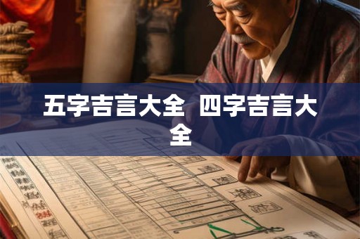 五字吉言大全 四字吉言大全 五字吉言大全 四字吉言大全