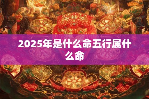 2025年是什么命五行属什么命