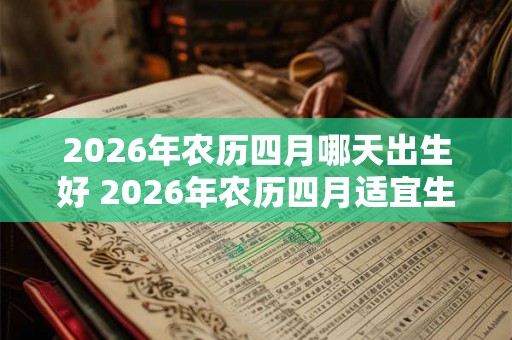 2026年农历四月哪天出生好 2026年农历四月适宜生肖是什么 2026年农历四月哪天出生好 2026年农历四月适宜生肖是什么