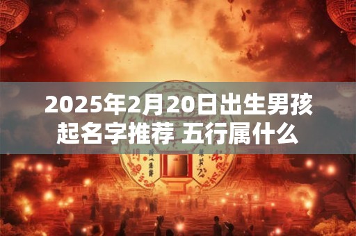 2025年2月20日出生男孩起名字推荐 五行属什么 2025年2月20日出生男孩起名字推荐 五行属什么