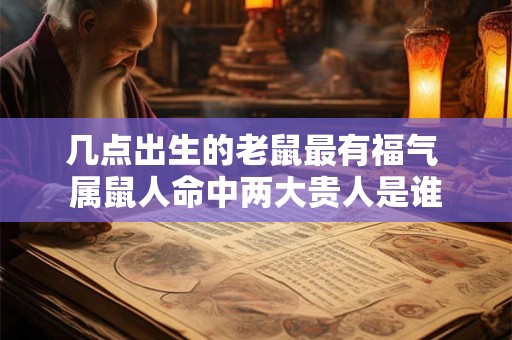 几点出生的老鼠最有福气 属鼠人命中两大贵人是谁