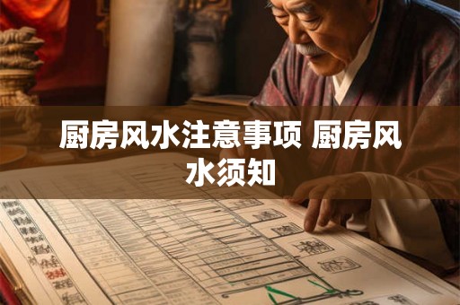 厨房风水注意事项 厨房风水须知