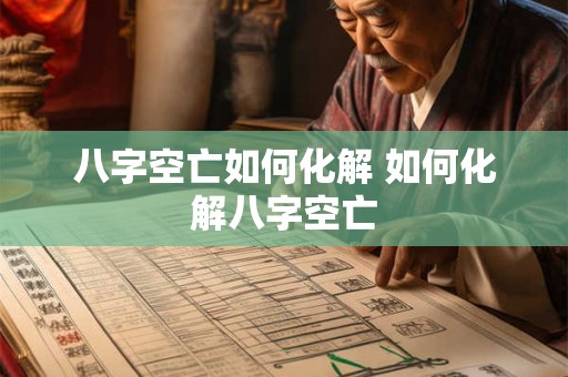 八字空亡如何化解 如何化解八字空亡 八字空亡如何化解 如何化解八字空亡