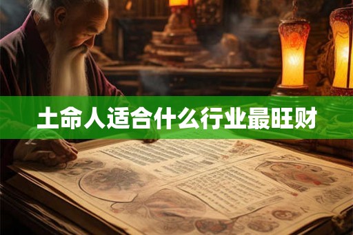 土命人适合什么行业最旺财 土命人适合什么行业最旺财