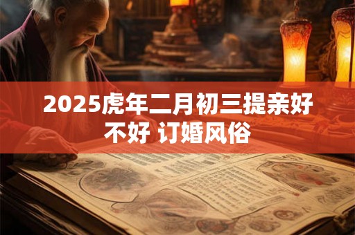 2025虎年二月初三提亲好不好 订婚风俗 2025虎年二月初三提亲好不好 订婚风俗