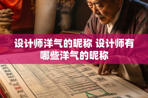 设计师洋气的昵称 设计师有哪些洋气的昵称 设计师洋气的昵称 设计师有哪些洋气的昵称