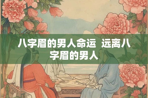 八字眉的男人命运 远离八字眉的男人 八字眉的男人命运 远离八字眉的男人
