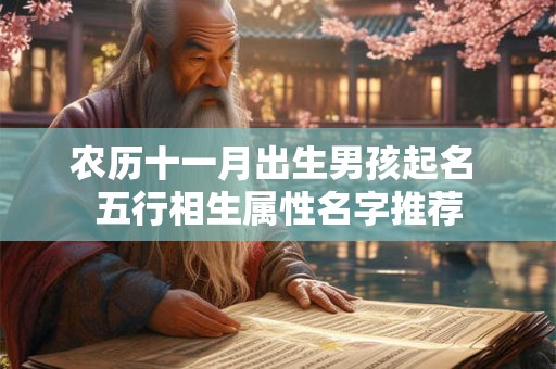 农历十一月出生男孩起名 五行相生属性名字推荐 农历十一月出生男孩起名 五行相生属性名字推荐