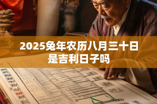 2025兔年农历八月三十日是吉利日子吗