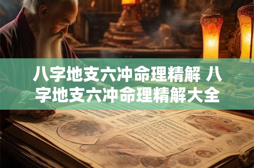 八字地支六冲命理精解 八字地支六冲命理精解大全 八字地支六冲命理精解 八字地支六冲命理精解大全