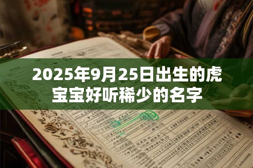 2025年9月25日出生的虎宝宝好听稀少的名字 2025年9月25日出生的虎宝宝好听稀少的名字