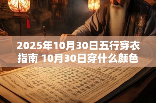 2025年10月30日五行穿衣指南 10月30日穿什么颜色衣服 2025年10月30日五行穿衣指南 10月30日穿什么颜色衣服