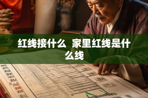 红线接什么  家里红线是什么线