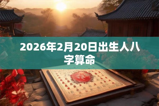 2026年2月20日出生人八字算命 2026年2月20日出生人八字算命
