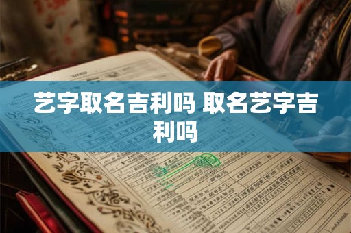 艺字取名吉利吗 取名艺字吉利吗 艺字取名吉利吗 取名艺字吉利吗