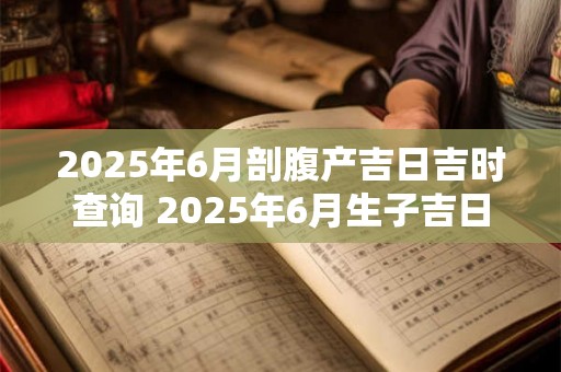 2025年6月剖腹产吉日吉时查询 2025年6月生子吉日 2025年6月剖腹产吉日吉时查询 2025年6月生子吉日