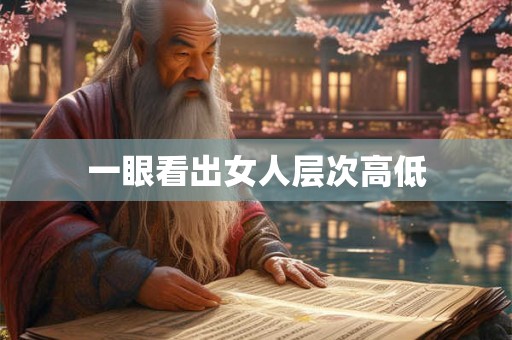 一眼看出女人层次高低 一眼看出女人层次高低
