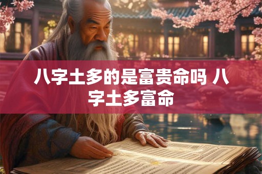 八字土多的是富贵命吗 八字土多富命 八字土多的是富贵命吗 八字土多富命