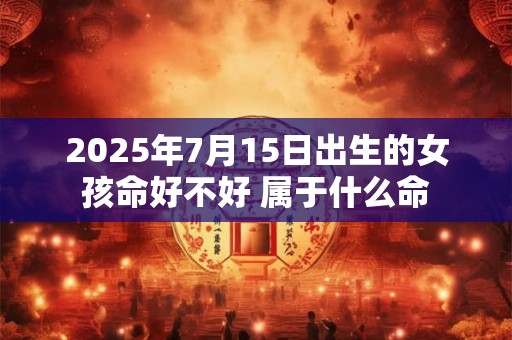 2025年7月15日出生的女孩命好不好 属于什么命 2025年7月15日出生的女孩命好不好 属于什么命