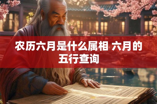 农历六月是什么属相 六月的五行查询 农历六月是什么属相 六月的五行查询