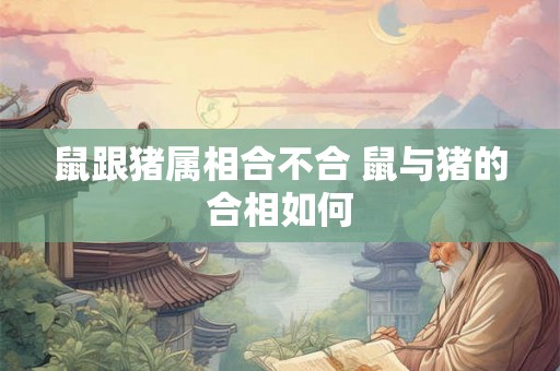 鼠跟猪属相合不合 鼠与猪的合相如何 鼠跟猪属相合不合 鼠与猪的合相如何