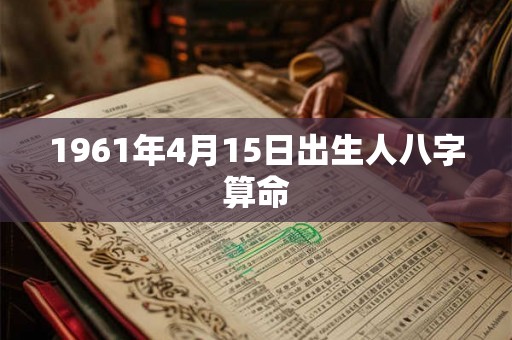 1961年4月15日出生人八字算命