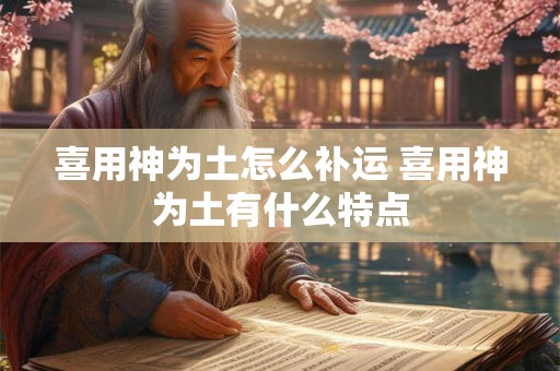 喜用神为土怎么补运 喜用神为土有什么特点 喜用神为土怎么补运 喜用神为土有什么特点