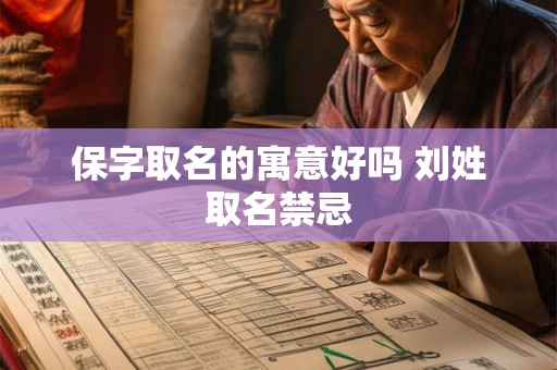保字取名的寓意好吗 刘姓取名禁忌