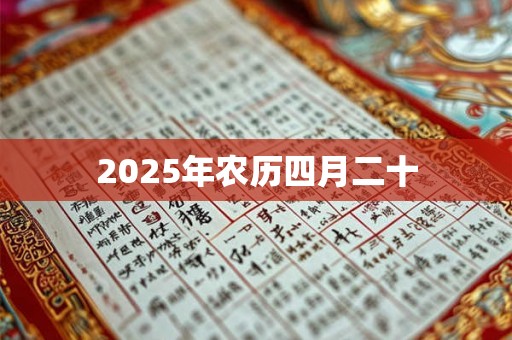2025年农历四月二十 2025年农历四月二十