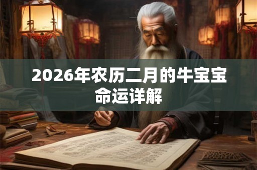 2026年农历二月的牛宝宝命运详解 2026年农历二月的牛宝宝命运详解