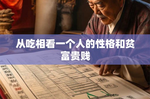从吃相看一个人的性格和贫富贵贱 从吃相看一个人的性格和贫富贵贱