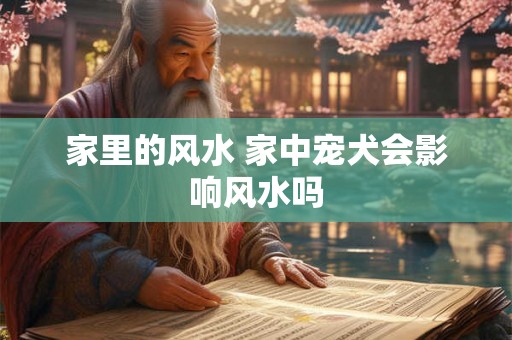 家里的风水 家中宠犬会影响风水吗