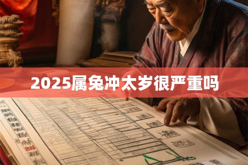 2025属兔冲太岁很严重吗