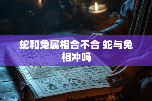 蛇和兔属相合不合 蛇与兔相冲吗 蛇和兔属相合不合 蛇与兔相冲吗