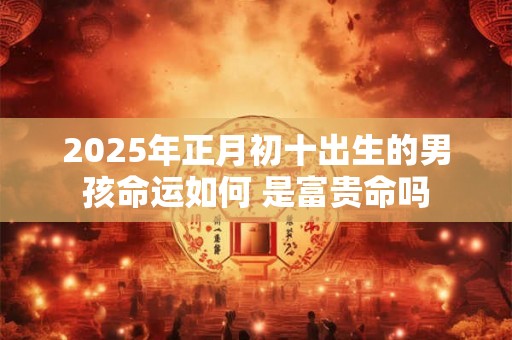 2025年正月初十出生的男孩命运如何 是富贵命吗 2025年正月初十出生的男孩命运如何 是富贵命吗