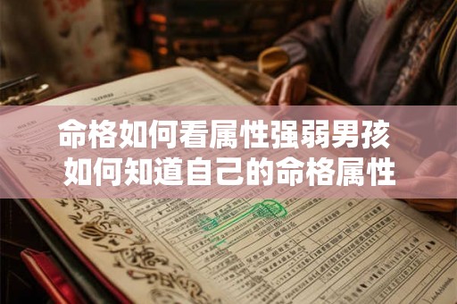 命格如何看属性强弱男孩 如何知道自己的命格属性 命格如何看属性强弱男孩 如何知道自己的命格属性