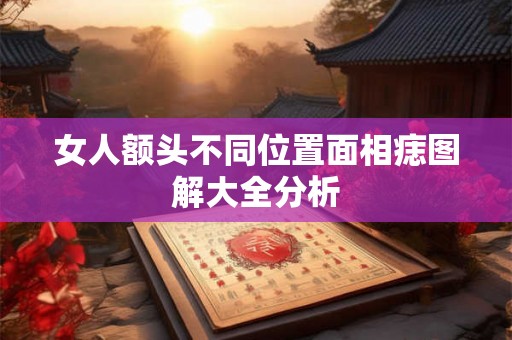 女人额头不同位置面相痣图解大全分析 女人额头不同位置面相痣图解大全分析