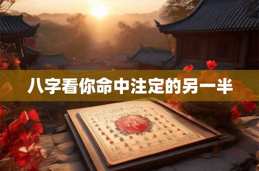八字看你命中注定的另一半