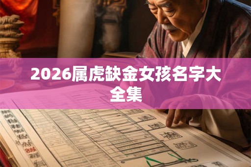 2026属虎缺金女孩名字大全集 2026属虎缺金女孩名字大全集